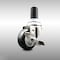 Service Caster 3 Inch 316SS Black Polyurethane Swivel 1-3/8 Inch Expanding Stem Caster Brake SCC-SS316EX20S314-PPUB-BLK-TLB-138 - alternate 4